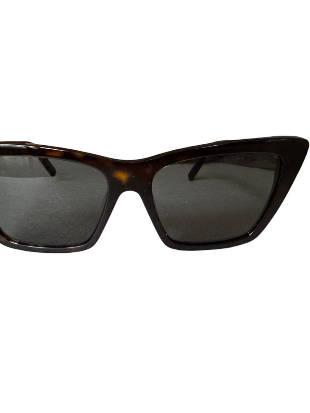 Saint Laurent Tortoiseshell Cat Eye Sunglasses - Dark Brown Frames